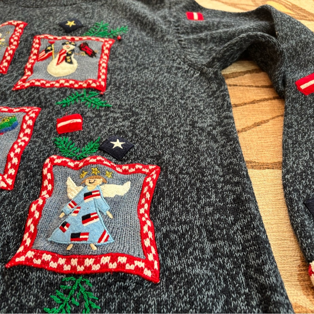 Designers Originals Festive Navy Christmas Sweater - Picture 6 of 9